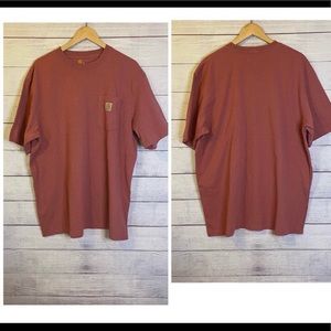 Carhartt Mens Short Sleeve Pocket Tee-Shirt Size XL Original Fit.